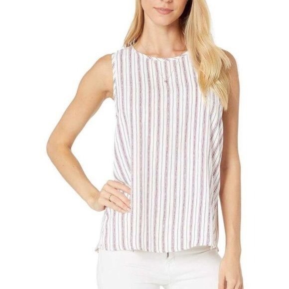 BCBGMAXAZRIA Horizontal Striped Tank Top Size Small - Picture 1 of 7